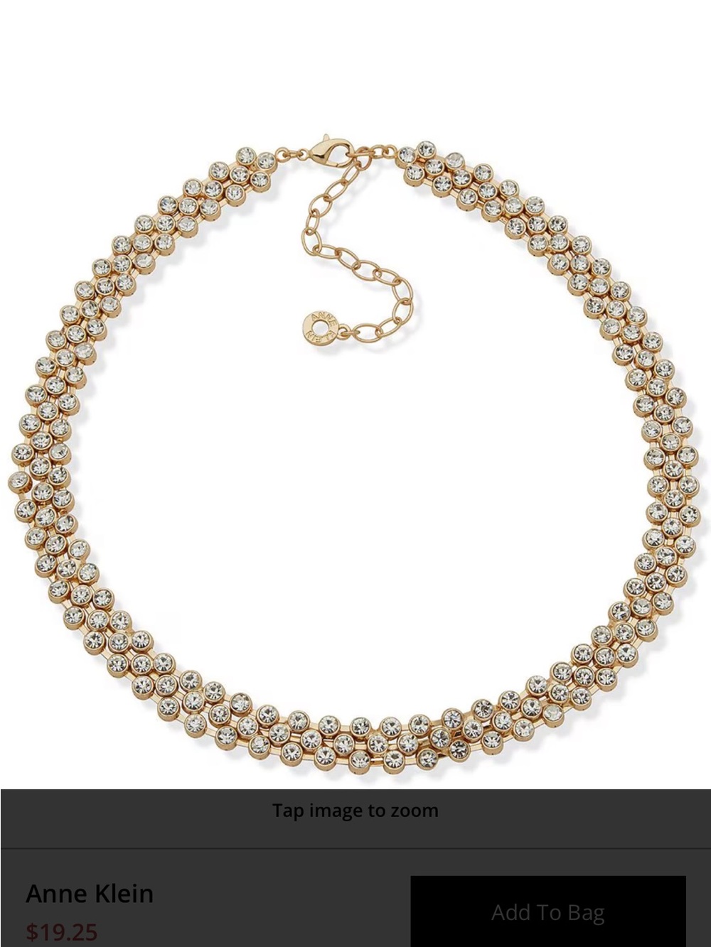 Anne Klein
Crystal Mesh Collar Necklace
